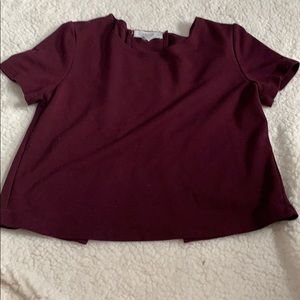 Forever 21 maroon crop top